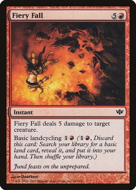 Fiery Fall, Magic card CON 63 — Conflux set