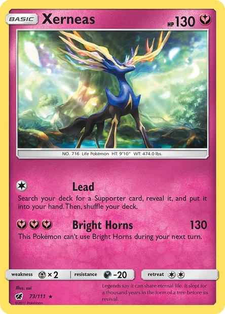 Xerneas, Pokémon card CIN 73 — Crimson Invasion set