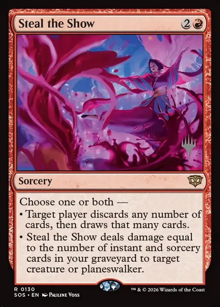 Steal the Show, Magic card PSOS 130p — Secrets of Strixhaven Promos set