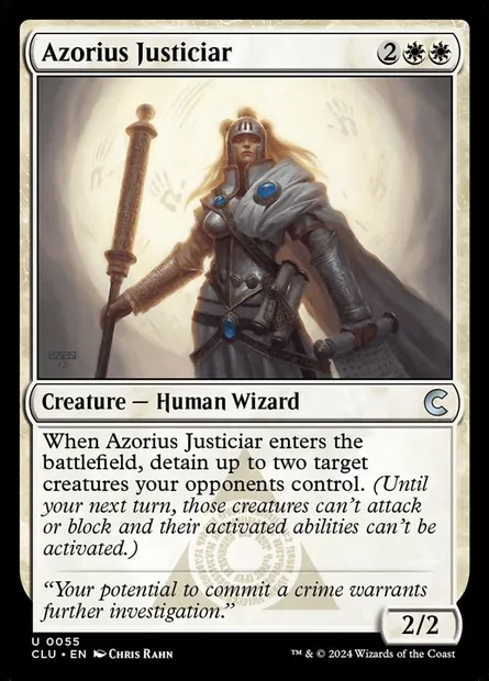 Justicière d'Azorius, carte Magic CLU 55 — extension Ravnica: Clue Edition