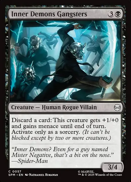 Inner Demons Gangsters, Magic card SPM 57 — Marvel's Spider-Man set