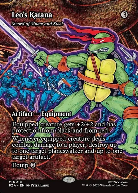 Sword of Sinew and Steel, Magic card PZA 18 — Teenage Mutant Ninja Turtles Source Material set