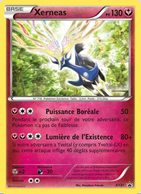 Xerneas, carte Pokémon XY 31 — extension Promo XY