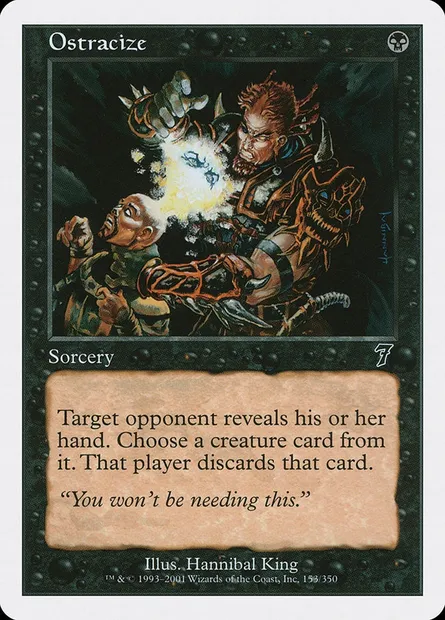 Ostracisme, carte Magic 7ED 153 — extension Septième Edition