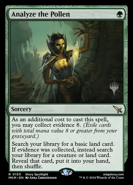 Analyze the Pollen, Magic card PMKM 150p — Murders at Karlov Manor Promos set