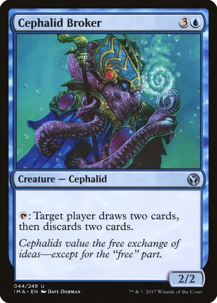 Cephalid Broker, Magic card IMA 44 — Iconic Masters set