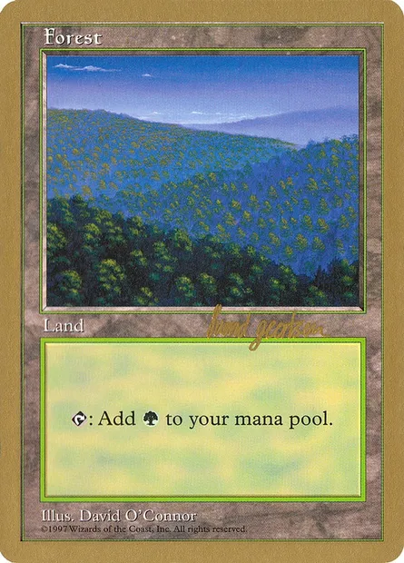 Forêt, carte Magic WC97 sg447 — extension World Championship Decks 1997