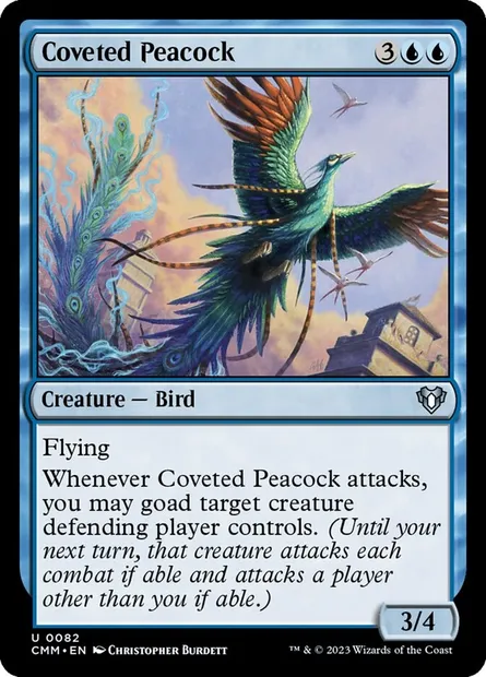 Coveted Peacock, Magic card CMM 82 — Commander Masters set
