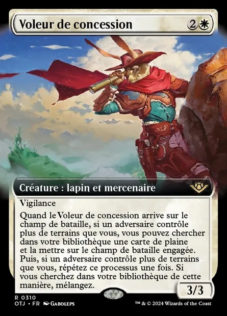 Voleur de concession, carte Magic OTJ 310 — extension Outlaws of Thunder Junction