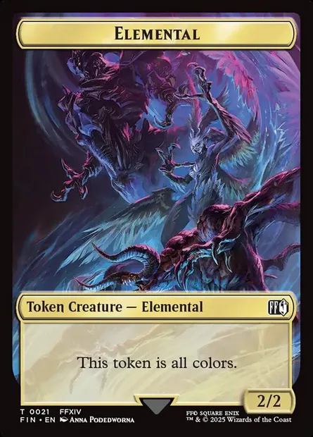 Elemental, Magic card TFIN 21 — Final Fantasy Tokens set