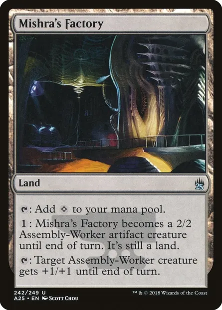 Mishra's Factory, Magic card A25 242 — Masters 25 set