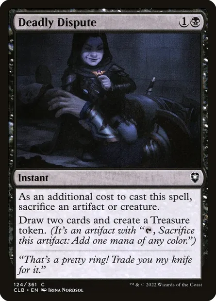 Deadly Dispute, Magic card CLB 124 — Commander Legends: Battle for Baldur's Gate set