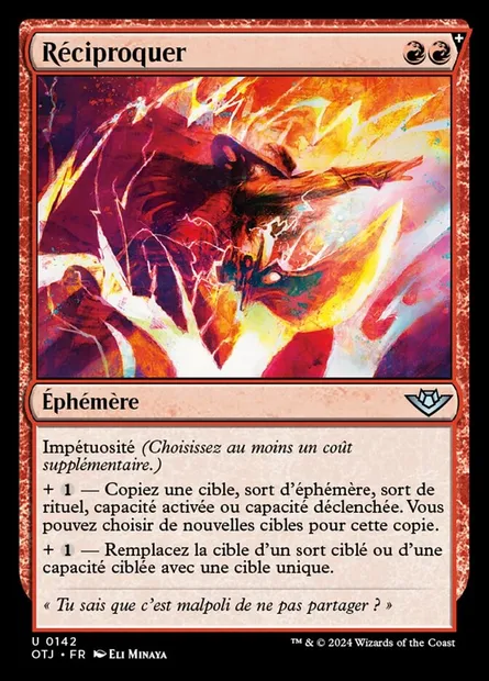 Réciproquer, carte Magic OTJ 142 — extension Outlaws of Thunder Junction