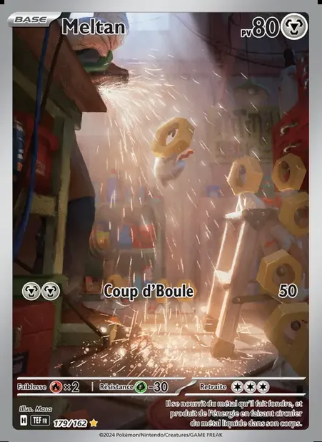 Meltan, carte Pokémon TEF 179 — extension Forces Temporelles