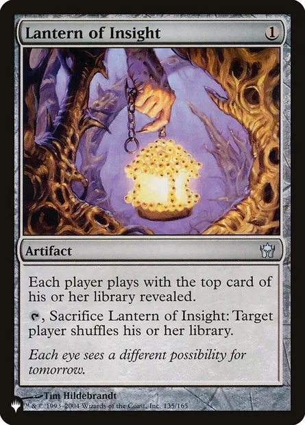 Lanterne de perspicacité, carte Magic PLST 5DN-135 — extension The List