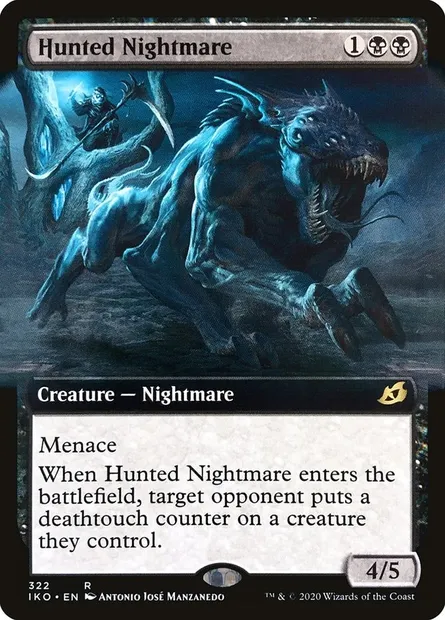 Hunted Nightmare, Magic card IKO 322 — Ikoria: Lair of Behemoths set