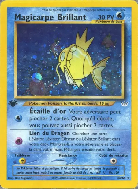 Magicarpe Brillant, carte Pokémon NR 66 — extension Neo Revelation