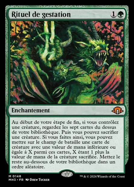 Rituel de gestation, carte Magic MH3 146 — extension Modern Horizons 3