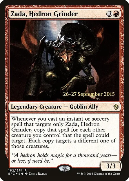 Zada, Hedron Grinder, Magic card PBFZ 162s — Battle for Zendikar Promos set