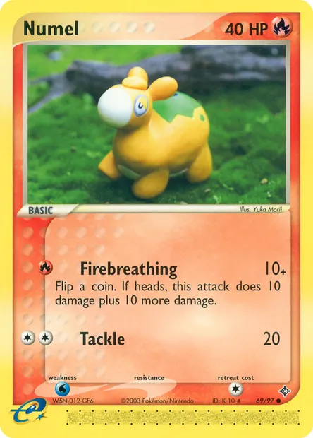 Numel, Pokémon card DR 69 — Dragon set