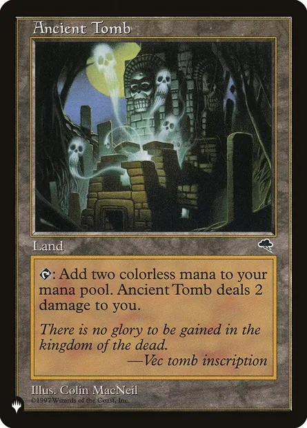 Ancienne tombe, carte Magic PLST TMP-315 — extension The List