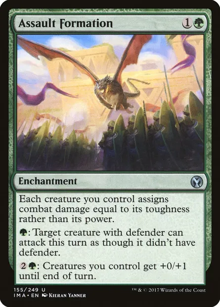 Assault Formation, Magic card IMA 155 — Iconic Masters set
