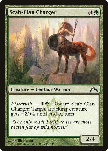 Scab-Clan Charger, Magic card GTC 131 — Gatecrash set