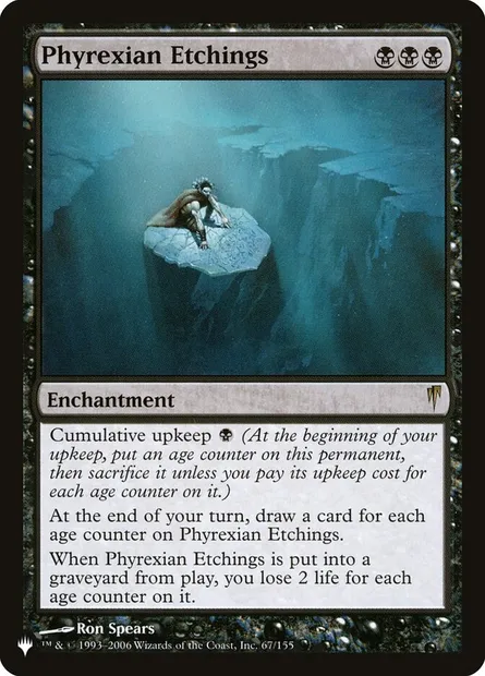 Phyrexian Etchings, Magic card PLST CSP-67 — The List set