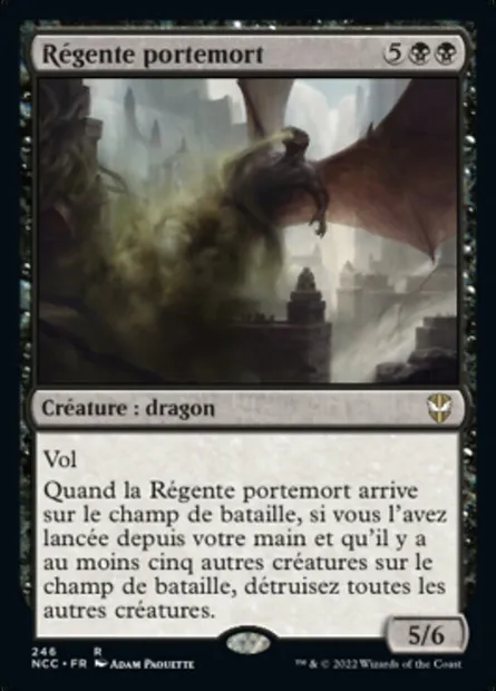 Régente portemort, carte Magic NCC 246 — extension New Capenna Commander