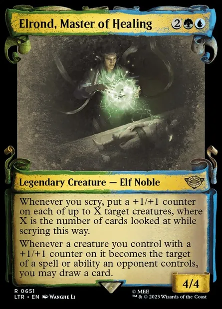 Elrond, Master of Healing, Magic card LTR 651 — The Lord of the Rings: Tales of Middle-earth set