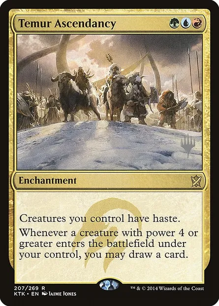 Temur Ascendancy, Magic card PKTK 207p — Khans of Tarkir Promos set