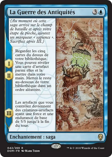 La Guerre des Antiquités, carte Magic DOM 42 — extension Dominaria