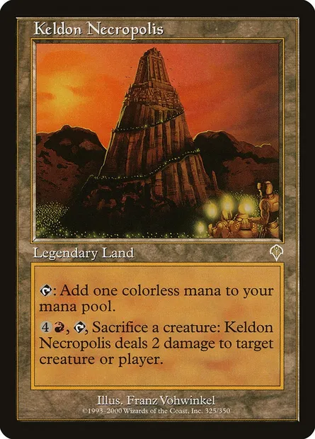 Keldon Necropolis, Magic card INV 325 — Invasion set