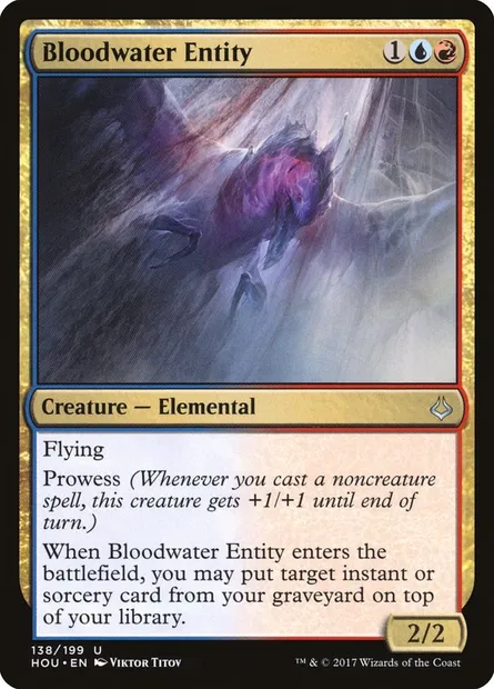 Bloodwater Entity, Magic card HOU 138 — Hour of Devastation set