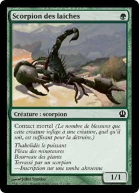 Scorpion des laîches, carte Magic THS 177 — extension Theros