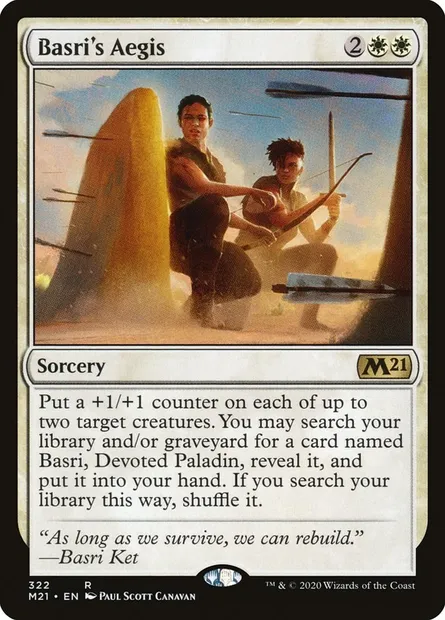Basri's Aegis, Magic card M21 322 — Core Set 2021 set