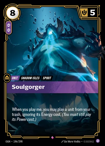 Soulgorger, Riftbound card OGN 196 — Origins set