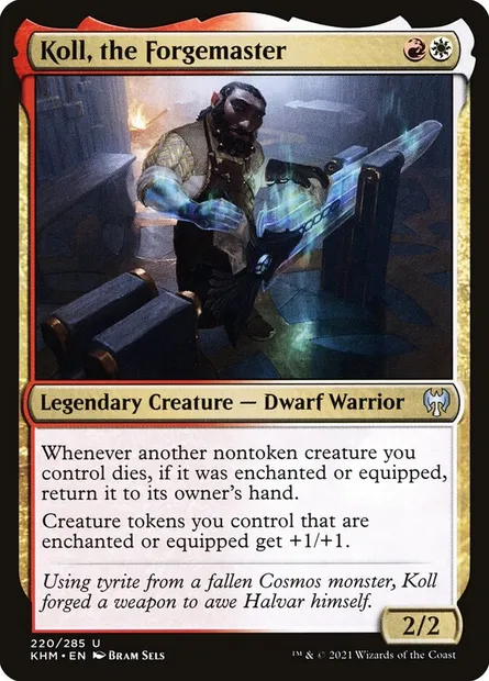 Koll, the Forgemaster, Magic card KHM 220 — Kaldheim set