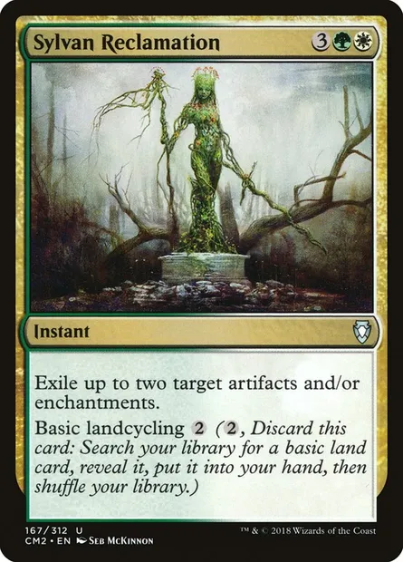 Sylvan Reclamation, Magic card CM2 167 — Commander Anthology Volume II set