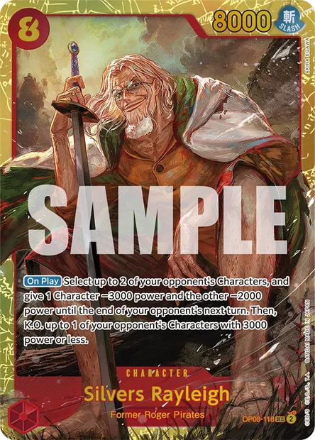 Silvers Rayleigh, carte One Piece OP08-118 — extension TWO LEGENDS