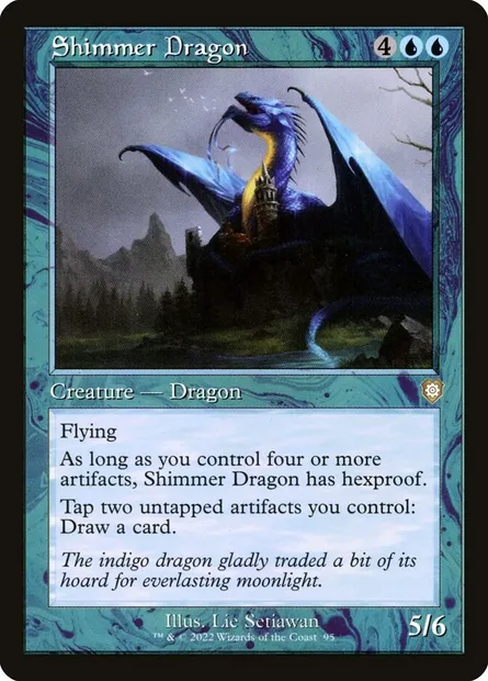 Shimmer Dragon, Magic card BRC 95 — The Brothers' War Commander set