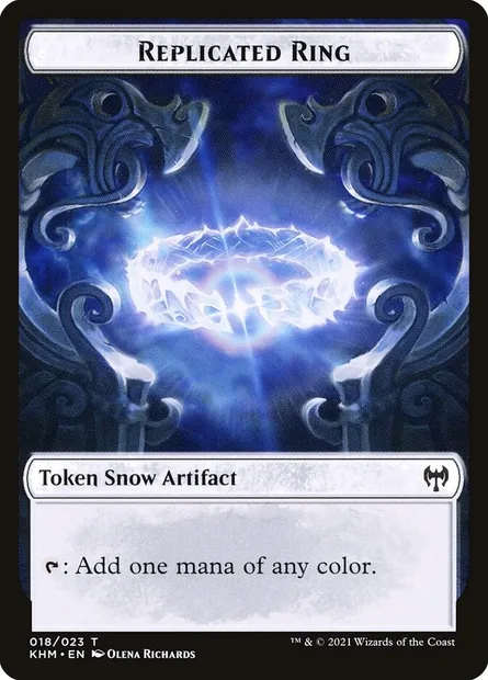 Replicated Ring, carte Magic TKHM 18 — extension Kaldheim Tokens