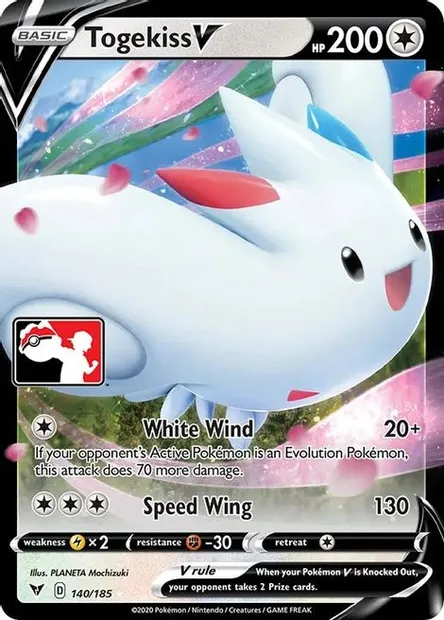 Togekiss V, carte Pokémon PPS 140-3 — extension Play! Pokémon Prize Pack Series