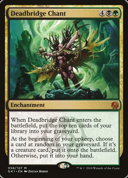 Deadbridge Chant, Magic card GK1 58 — GRN Guild Kit set