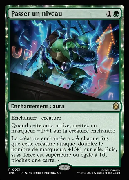Passer un niveau, carte Magic TMC 31 — extension Teenage Mutant Ninja Turtles Eternal