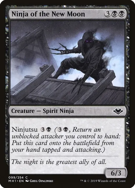 Ninja of the New Moon, Magic card MH1 99 — Modern Horizons set