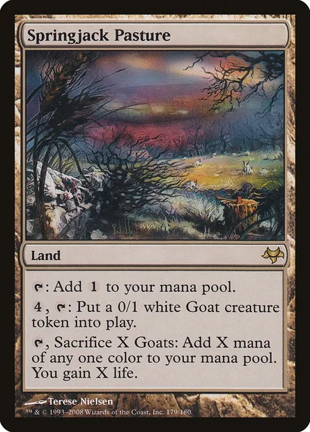 Springjack Pasture, Magic card EVE 179 — Eventide set