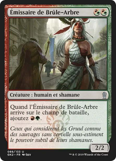 Émissaire de Brûle-Arbre, carte Magic GK2 88 — extension RNA Guild Kit
