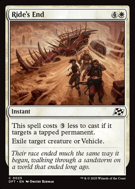 Ride's End, Magic card DFT 25 — Aetherdrift set
