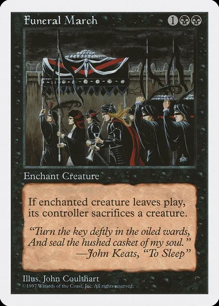 Funeral March, Magic card 5ED 164 — Fifth Edition set